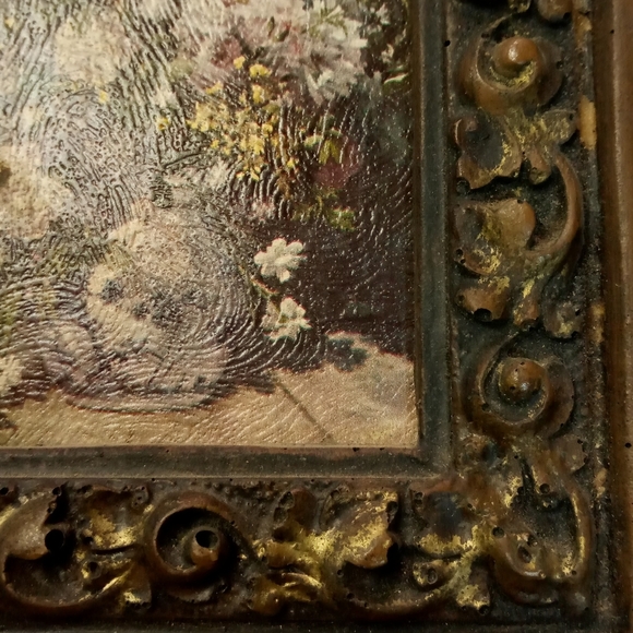 Vintage 3D Frame Still Water Floral Art Print - Picture 7 of 8